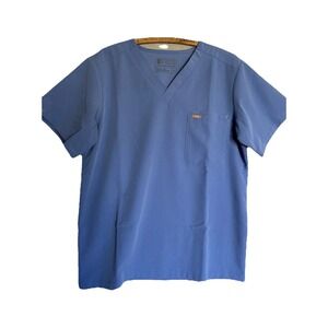 Figs Men's‎ Medium Double Pocket V-Neck Scrub Top Medical Spa Clinic Utility